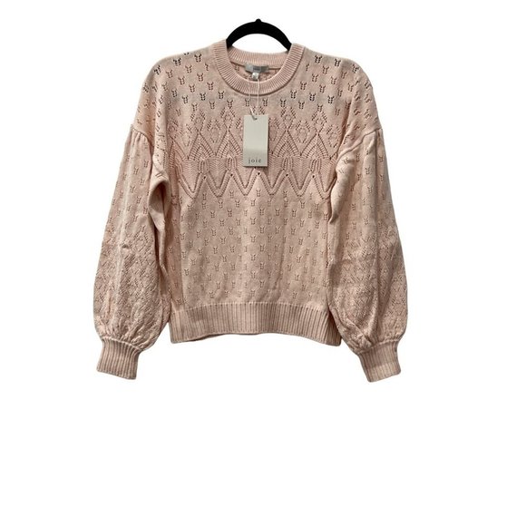 NWT Joie Women's Size S PHILLIPA Pointelle Knit Sweater MSRP $248 - Picture 3 of 12